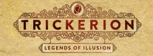 Trickerion: Legends of Illusion board game logo cropped Mindclash Games APE Nights Around a Table