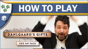Nights Around a Table How to Play Trickerion: Dahlgaard's Gifts board game add-on expansion unboxing video thumbnail