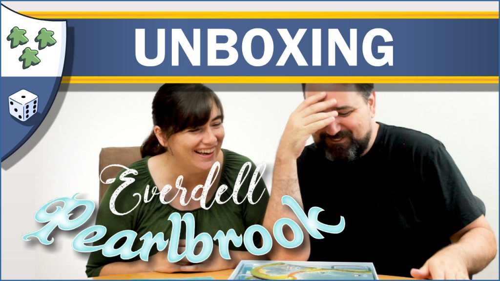 Nights Around a Table Everdell Pearlbrook unboxing video thumbnail with Ryan Henson Creighton and Cheryl Creighton