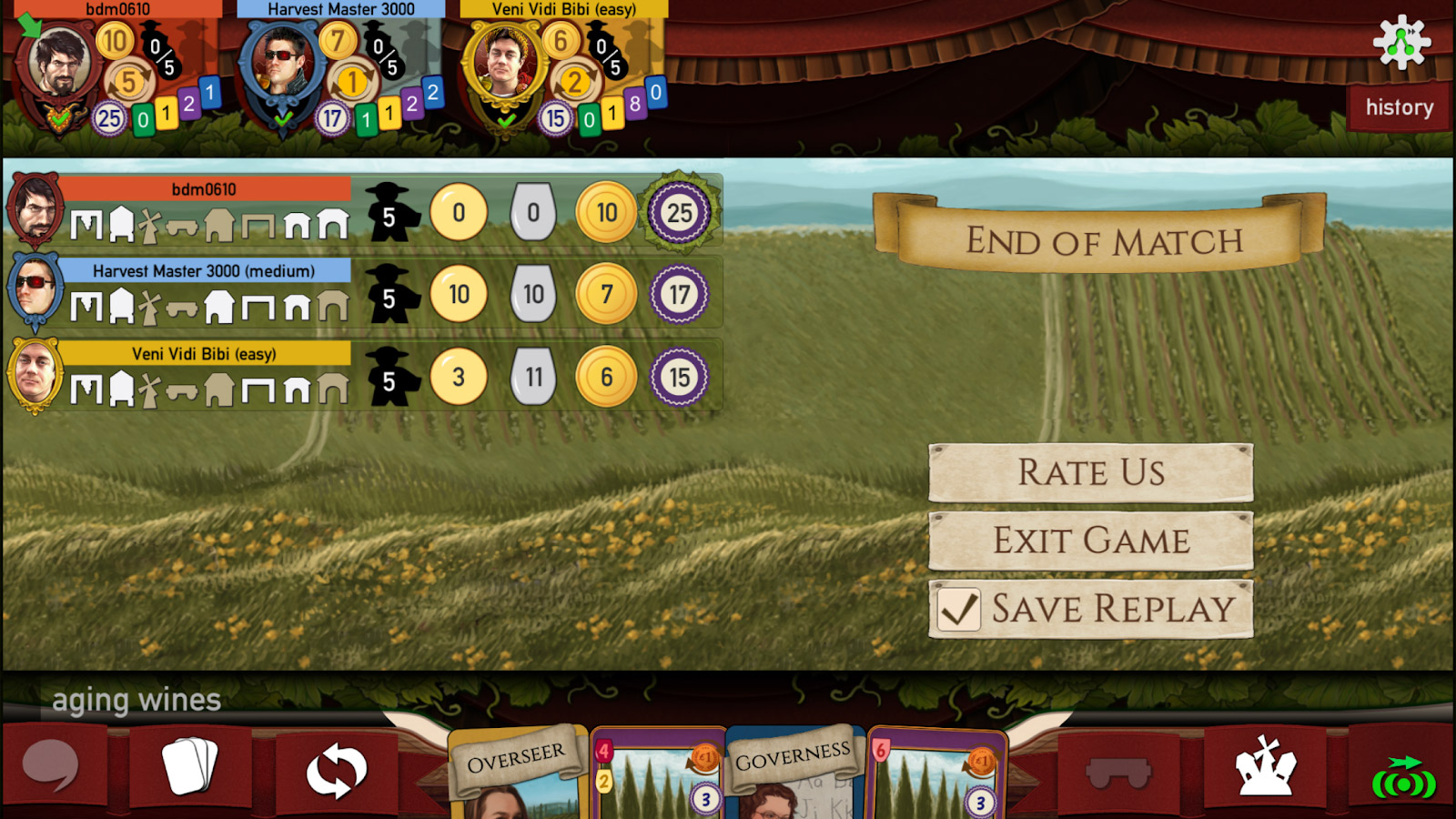 Nights Around a Table - Viticulture Essential Edition on iOS