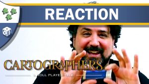 Nights Around a Table - Cartographers board game unboxing reaction video thumbnail