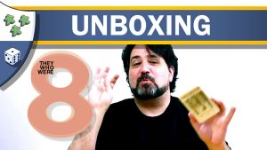 Nights Around a Table - They Who Were 8 board game unboxing reaction video thumbnail