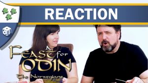 Nights Around a Table - A Feast for Odin: The Norwegians board game expansion unboxing reaction video thumbnail