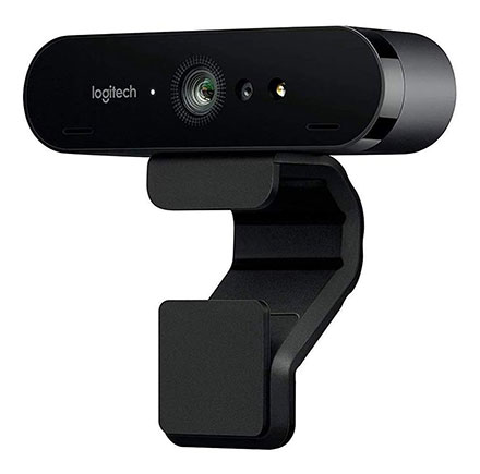 Logitech BRIO Ultra HD Webcam for Video Conferencing, Recording, and Streaming - Black 