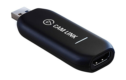 Elgato Cam Link 4K — Broadcast Live, Record via DSLR, Camcorder, or Action cam, 1080p60 or 4K at 30 fps, Compact HDMI Capture Device, USB 3.0 