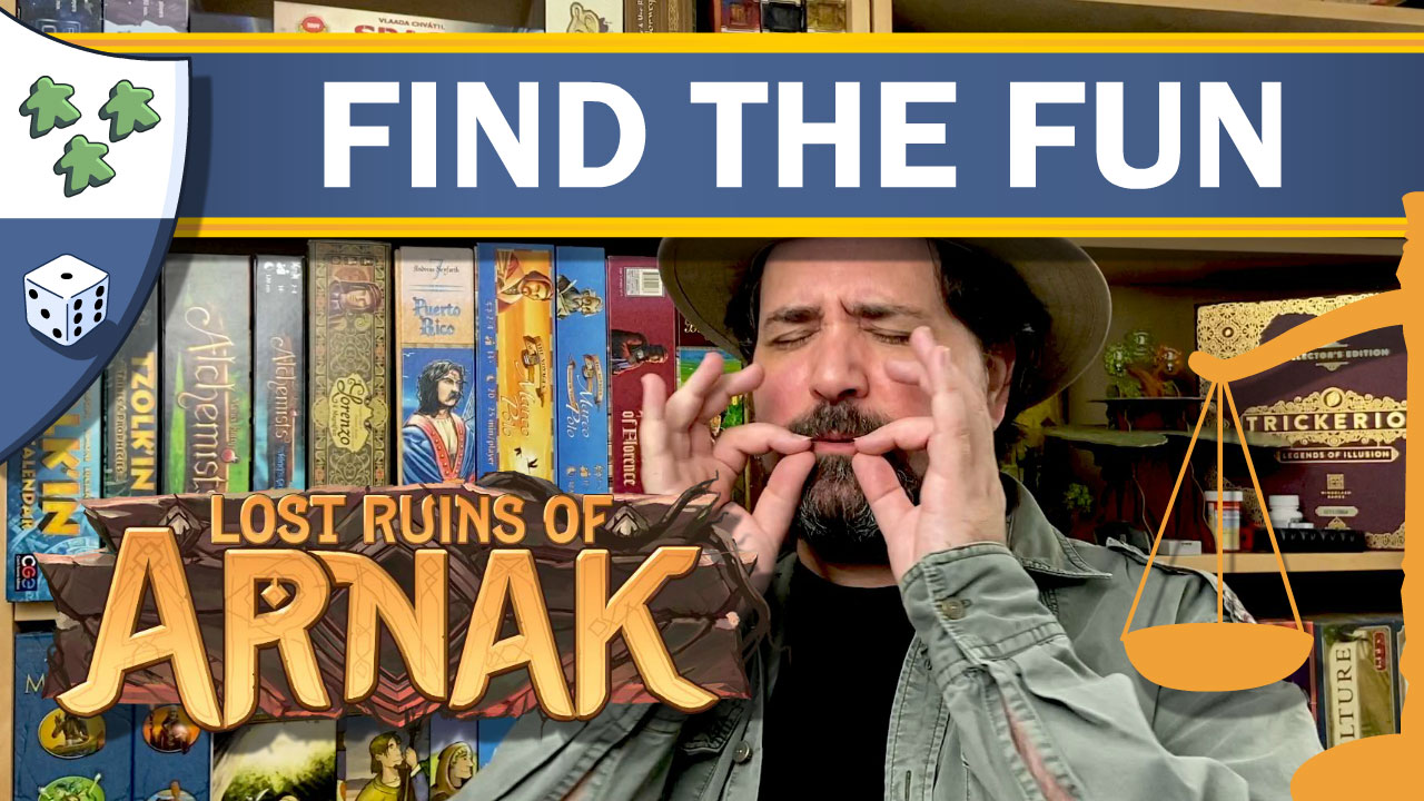 Nights Around a Table - Lost Ruins of Arnak Find the Fun board game review video thumbnail
