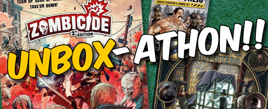 Unbox-a-thon! Zombicide 2nd ed, Danny Trejo, and Carnival of Monsters + Cryptic Crossword Puzzle