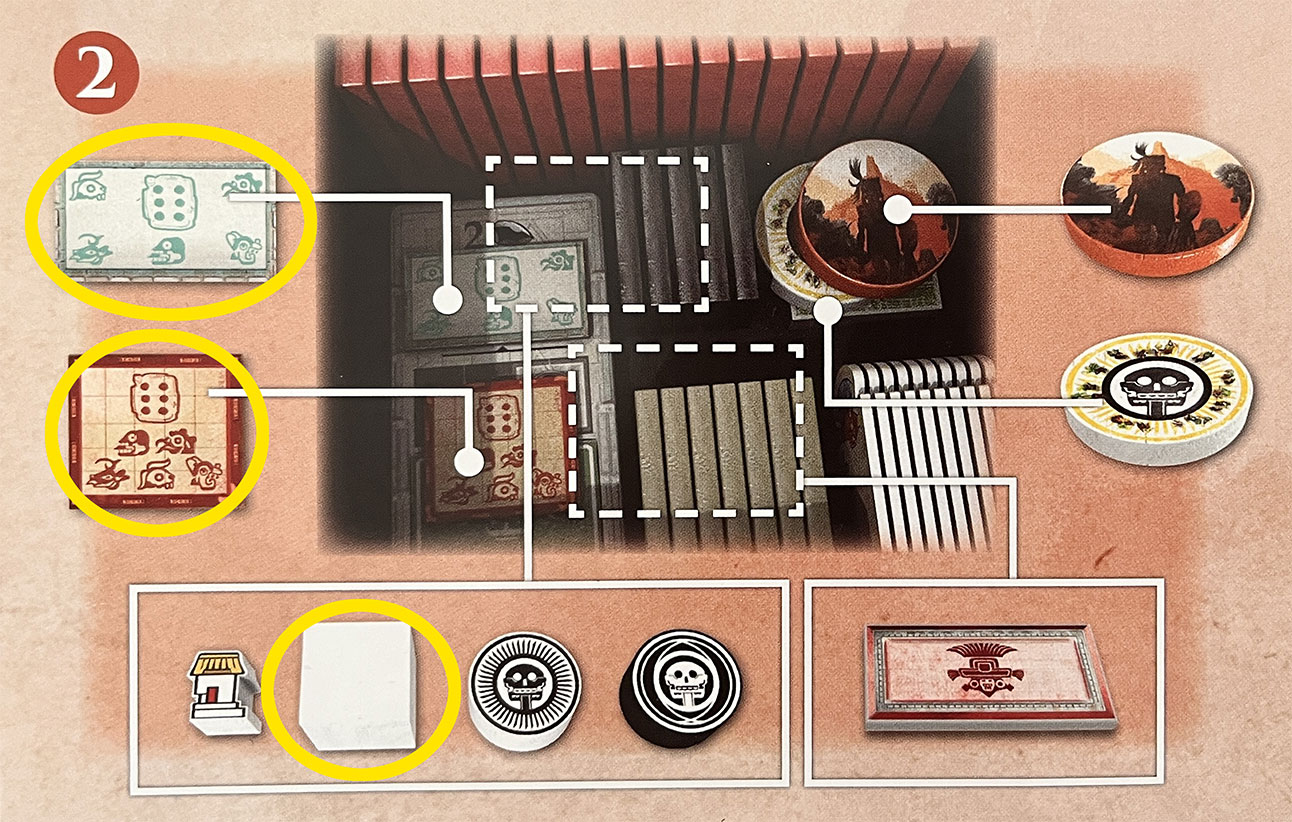  Nights Around a Table - Teotihuacan Deluxe Master Set bad insert missing components