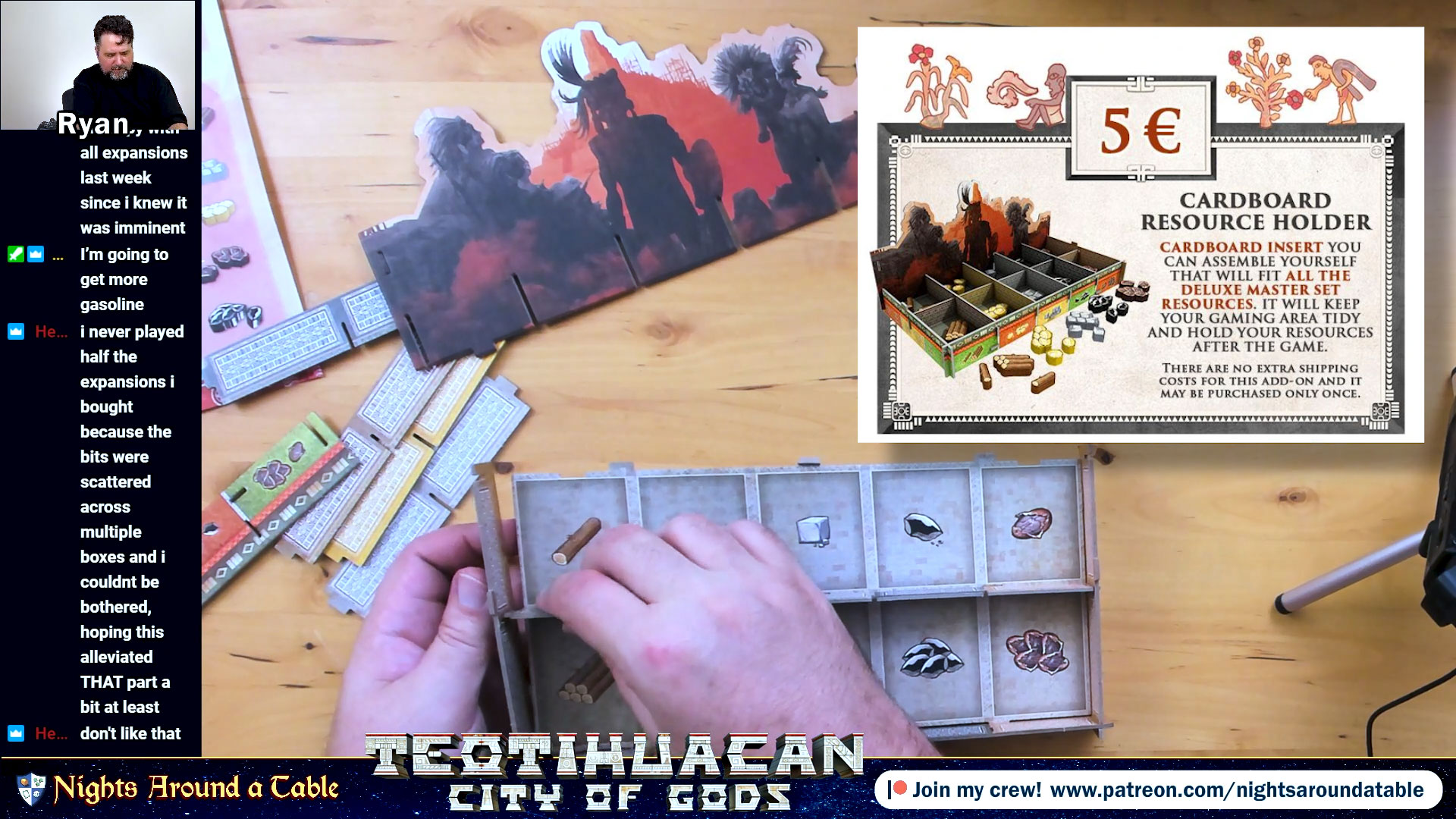 Nights Around a Table - Teotihuacan: City of Gods deluxe resource tray assembly fail