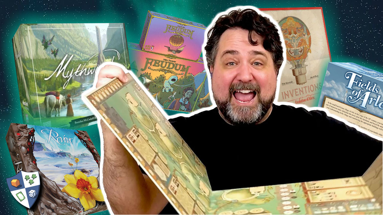 Nights Around a Table - Mythwind, Fields of Arle, Feudum, Inventions: Evollution of Ideas and Revive unboxing thumbnail